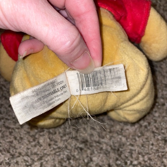 Disney Winnie the Pooh Plush - Red Shirt and Yellow Fur - Picture 5 of 5